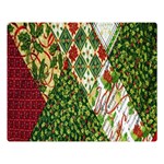 Christmas Quilt Background Double Sided Flano Blanket (Large)  80 x60  Blanket Front