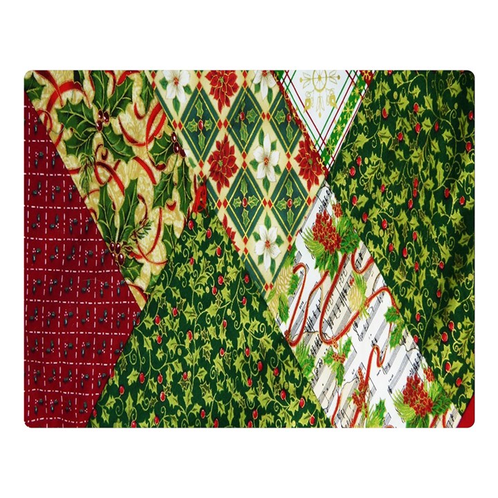 Christmas Quilt Background Double Sided Flano Blanket (Large) 