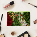 Christmas Quilt Background Cosmetic Bag (XS) Front