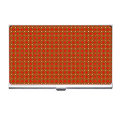 Christmas Paper Wrapping Paper Pattern Business Card Holder by Wegoenart