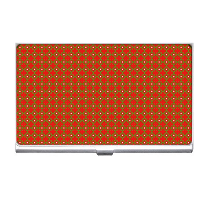 Christmas Paper Wrapping Paper Pattern Business Card Holder