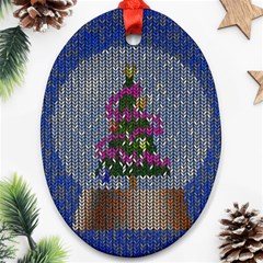 Christmas  Snow Ornament (Oval)