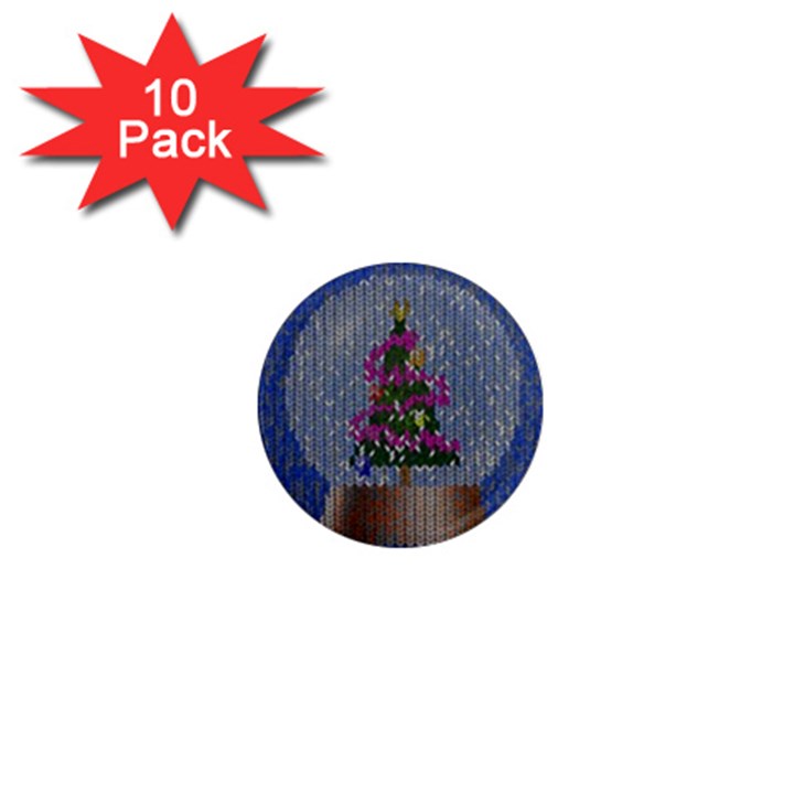 Christmas  Snow 1  Mini Magnet (10 pack) 