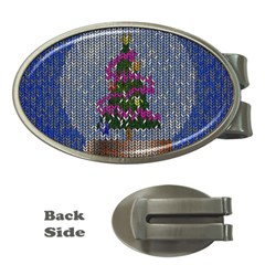 Christmas  Snow Money Clips (Oval) 