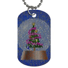 Christmas  Snow Dog Tag (Two Sides)