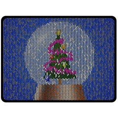 Christmas  Snow Fleece Blanket (Large) 