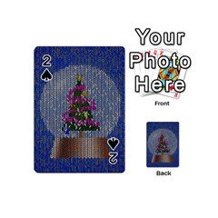 Christmas  Snow Playing Cards 54 (mini) by Wegoenart