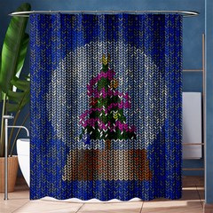 Christmas  Snow Shower Curtain 60  x 72  (Medium) 