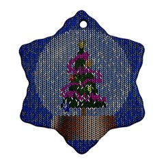 Christmas  Snow Snowflake Ornament (Two Sides)