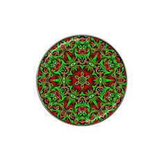 Christmas Kaleidoscope Pattern Hat Clip Ball Marker (10 Pack) by Wegoenart