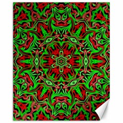 Christmas Kaleidoscope Pattern Canvas 16  X 20  by Wegoenart