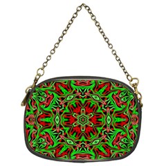 Christmas Kaleidoscope Pattern Chain Purse (one Side) by Wegoenart