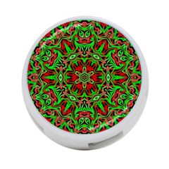 Christmas Kaleidoscope Pattern 4-port Usb Hub (two Sides) by Wegoenart