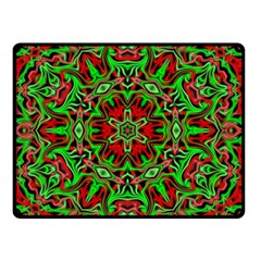 Christmas Kaleidoscope Pattern Double Sided Fleece Blanket (small) 