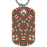 Christmas Kaleidoscope Dog Tag (Two Sides) Front