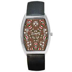 Christmas Kaleidoscope Barrel Style Metal Watch