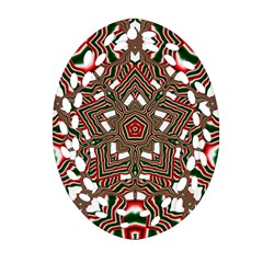 Christmas Kaleidoscope Ornament (Oval Filigree)