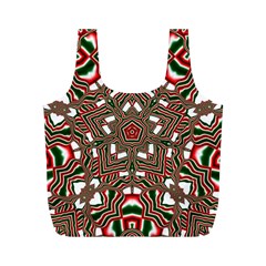 Christmas Kaleidoscope Full Print Recycle Bag (M)