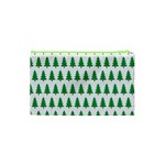 Christmas Background Christmas Tree Cosmetic Bag (XS) Back