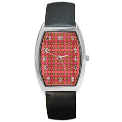 Christmas Paper Wrapping Barrel Style Metal Watch by Wegoenart