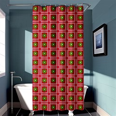 Christmas Paper Wrapping Shower Curtain 36  X 72  (stall)  by Wegoenart