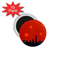 City Light Night Lights Evening 1 75  Magnets (10 Pack)  by Wegoenart