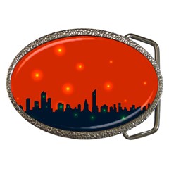 City Light Night Lights Evening Belt Buckles by Wegoenart