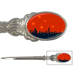 City Light Night Lights Evening Letter Opener by Wegoenart