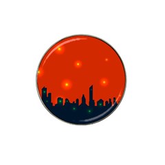 City Light Night Lights Evening Hat Clip Ball Marker by Wegoenart