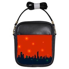 City Light Night Lights Evening Girls Sling Bag by Wegoenart