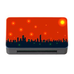 City Light Night Lights Evening Memory Card Reader With Cf by Wegoenart