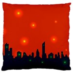 City Light Night Lights Evening Large Flano Cushion Case (One Side) Front