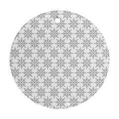 Ornamental Decorative Floral Round Ornament (two Sides) by Wegoenart