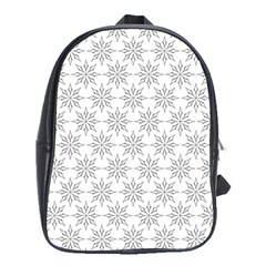 Ornamental Decorative Floral School Bag (xl) by Wegoenart