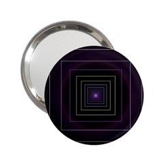 Fractal Square Modern Purple 2 25  Handbag Mirrors by Wegoenart