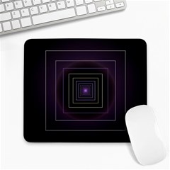 Fractal Square Modern Purple Large Mousepads by Wegoenart