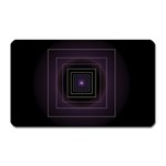 Fractal Square Modern Purple Magnet (Rectangular) Front