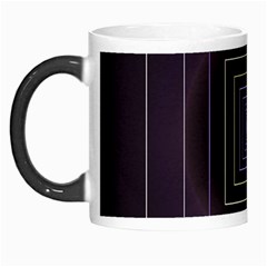 Fractal Square Modern Purple Morph Mugs by Wegoenart