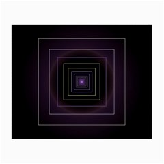 Fractal Square Modern Purple Small Glasses Cloth by Wegoenart