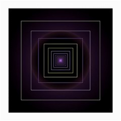 Fractal Square Modern Purple Medium Glasses Cloth by Wegoenart