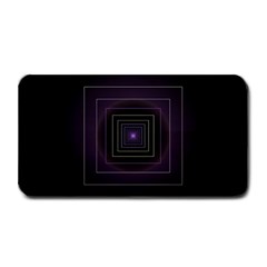 Fractal Square Modern Purple Medium Bar Mats by Wegoenart