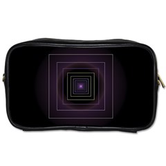 Fractal Square Modern Purple Toiletries Bag (one Side) by Wegoenart