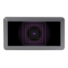 Fractal Square Modern Purple Memory Card Reader (mini) by Wegoenart