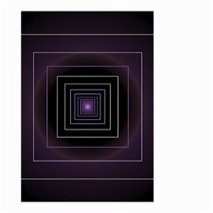 Fractal Square Modern Purple Small Garden Flag (two Sides) by Wegoenart