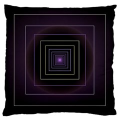 Fractal Square Modern Purple Large Cushion Case (two Sides) by Wegoenart