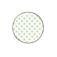 Green Dots Modern Pattern Paper Hat Clip Ball Marker (10 Pack) by Wegoenart