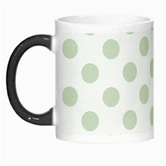 Green Dots Modern Pattern Paper Morph Mugs by Wegoenart