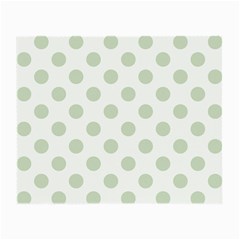 Green Dots Modern Pattern Paper Small Glasses Cloth (2-side) by Wegoenart