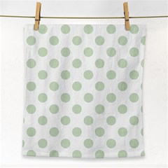 Green Dots Modern Pattern Paper Face Towel by Wegoenart