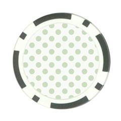 Green Dots Modern Pattern Paper Poker Chip Card Guard (10 Pack) by Wegoenart